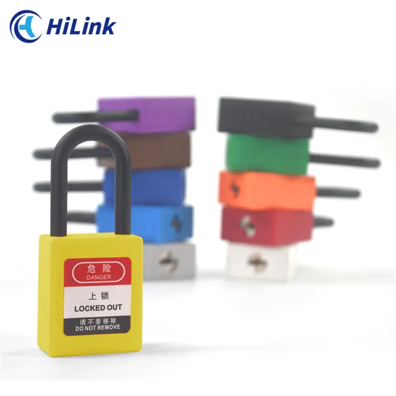 Yellow Nylon Shackle LOTO Padlock